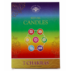 Chime chakra Candle set of 7  Chime chakra Candle set of 7